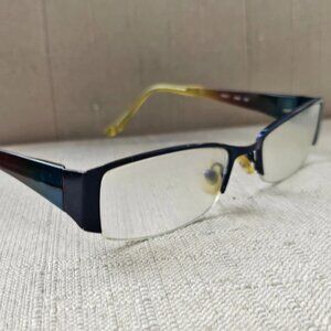 Nine West Women Glasses Frame Eye Wear Multi Color Half Rim Glasses